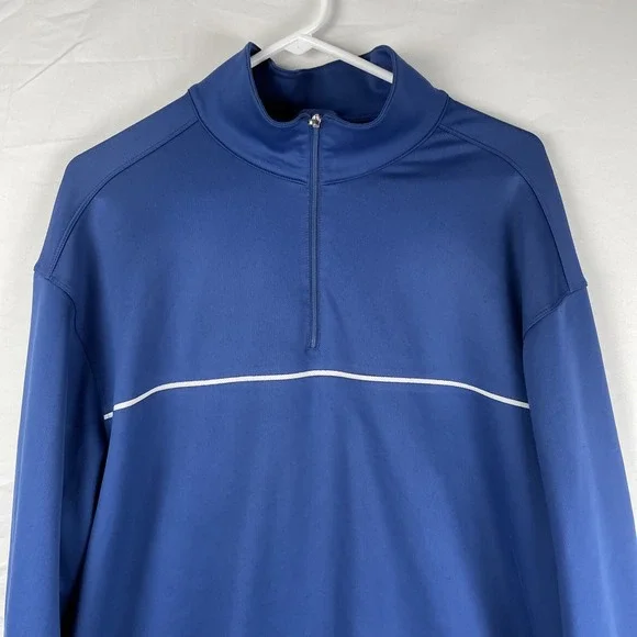 Nike Jacket Men's Size Large Nike Golf Fit Dry Blue Caddying Course Cold Weather - Picture 3 of 16